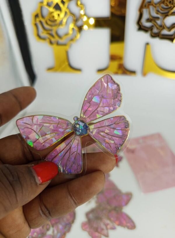 🦋 Stickers Papillons Vinyle Holographiques – Image 9