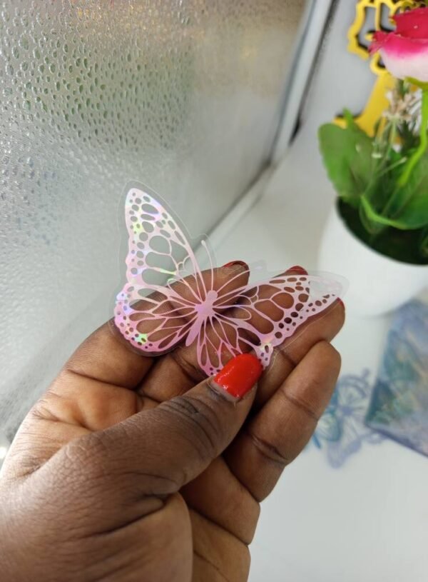 🦋 Stickers Papillons Vinyle Holographiques – Image 7